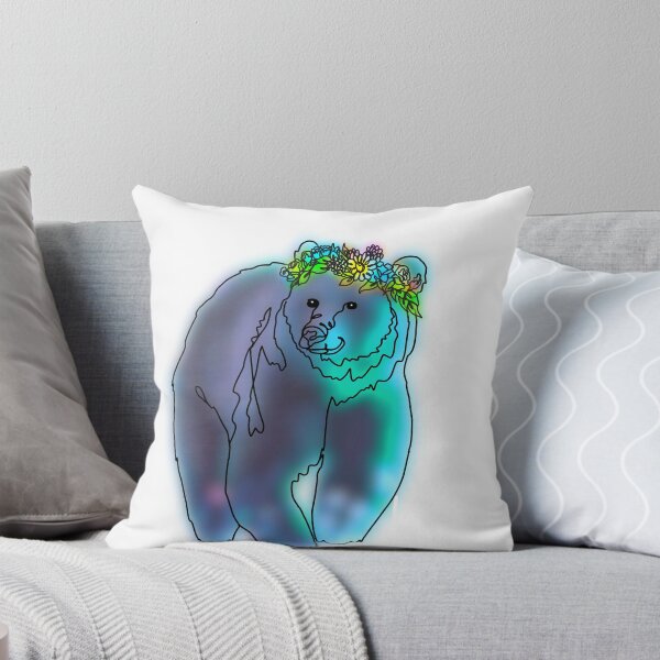Item preview, Blue Grizz The Bear with flower Crown - animalzinhats  designed and sold by Ashley’sAnimalz.
