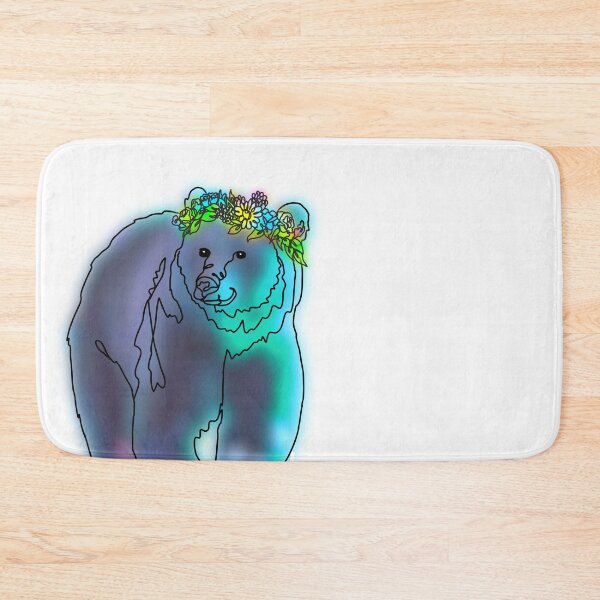 Item preview, Blue Grizz The Bear with flower Crown - animalzinhats  designed and sold by Ashley’sAnimalz.