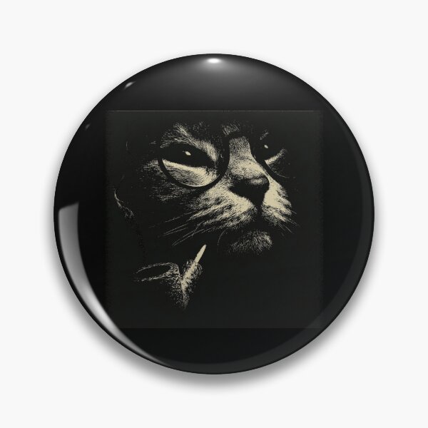Item preview, Sophisticated Smoking Cat with Eyeglasses designed and sold by k3rstman1.