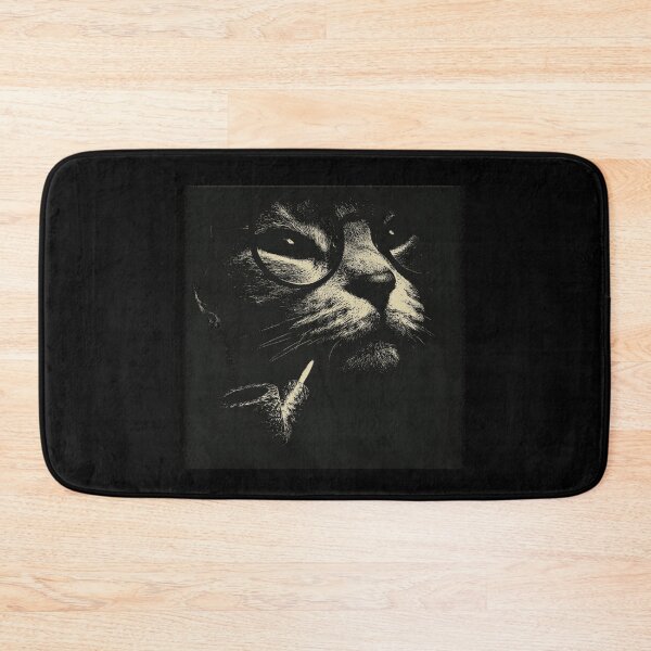 Item preview, Sophisticated Smoking Cat with Eyeglasses designed and sold by k3rstman1.