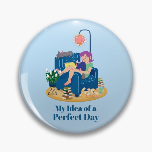 Item preview, My Idea of a Perfect Day Funny Bookworm designed and sold by Sachie's Studio.