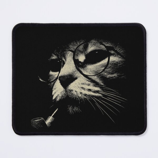 Item preview, Intellectual Feline Eyeglasses Smoking Pipe designed and sold by k3rstman1.