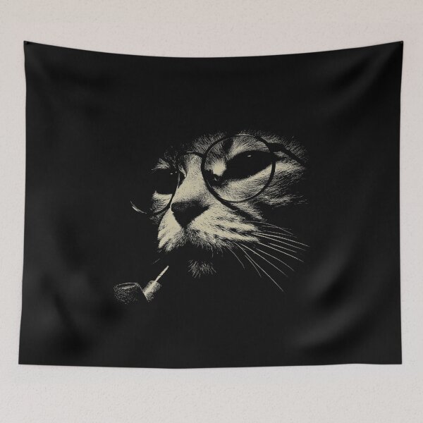 Item preview, Intellectual Feline Eyeglasses Smoking Pipe designed and sold by k3rstman1.