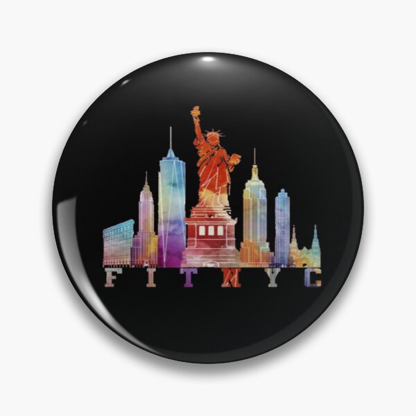 Item preview, Watercolor FIT NYC Skyline designed and sold by ALIOOMEKK75.
