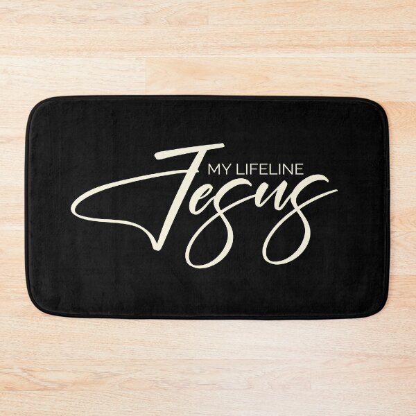 Item preview, Jesus is my lifeline Christian Faith Inspirational Quote designed and sold by Verse & Vibes.