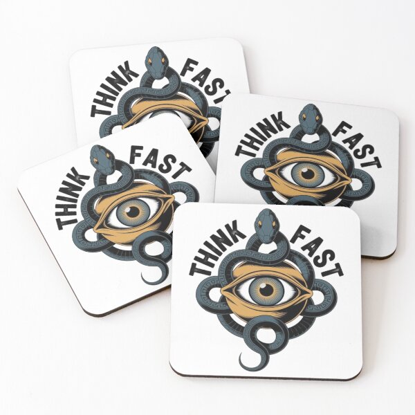 Item preview, Think Fast Mystic Eye Snake Graphic Tee designed and sold by NewUSShop.