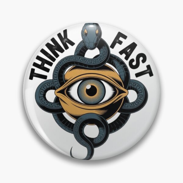 Item preview, Think Fast Mystic Eye Snake Graphic Tee designed and sold by NewUSShop.