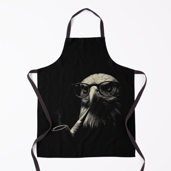 Item preview, Intellectual Bald Eagle Glasses Pipe Portrait designed and sold by k3rstman1.