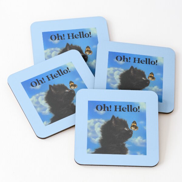 Item preview, Oh! Hello! Funny Cat designed and sold by Sachie's Studio.