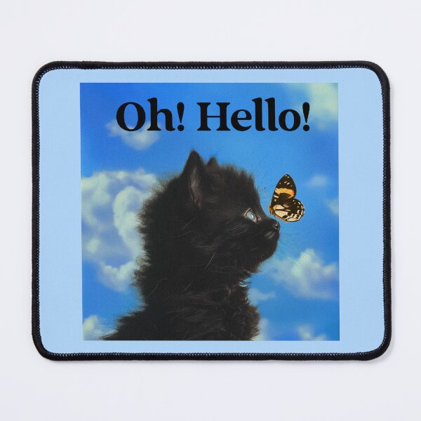 Item preview, Oh! Hello! Funny Cat designed and sold by Sachie's Studio.