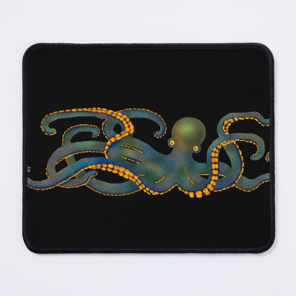 Item preview, Gold & Green Octopus Graphic Art designed and sold by Andyshouse.