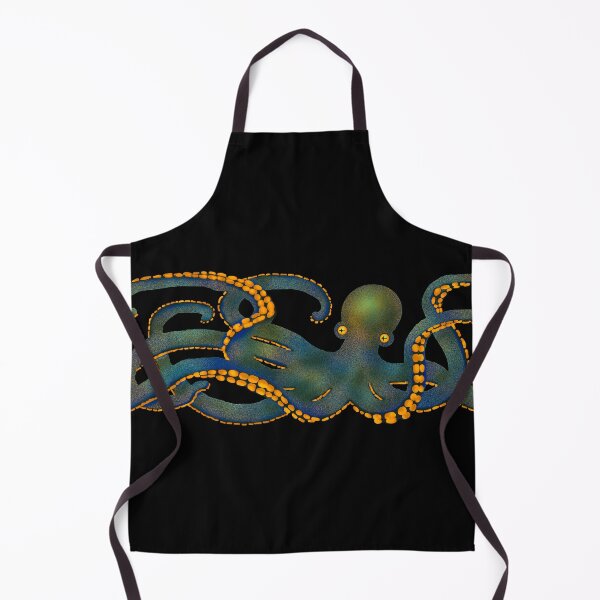 Item preview, Gold & Green Octopus Graphic Art designed and sold by Andyshouse.