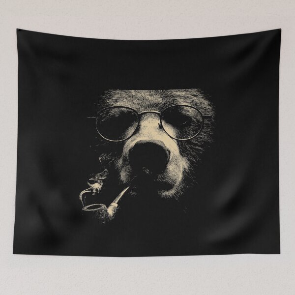 Item preview, Sophisticated Bear Face Eyeglasses Pipe designed and sold by k3rstman1.