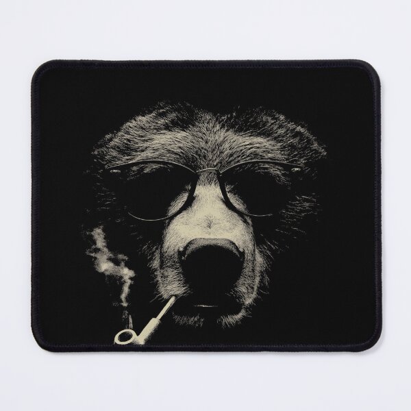 Item preview, Sophisticated Bear with Glasses Smoking Pipe designed and sold by k3rstman1.