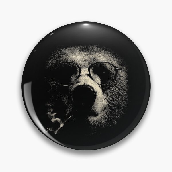 Item preview, Sophisticated Bear Eyeglasses Pipe Smoker designed and sold by k3rstman1.