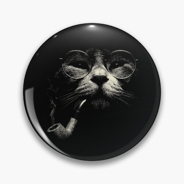 Item preview, Sophisticated Cat Smoking Pipe Eyeglasses designed and sold by k3rstman1.