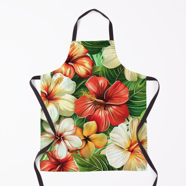 Item preview, Hawaiian Red And White Flowers And Lush Leaves designed and sold by DEC02.