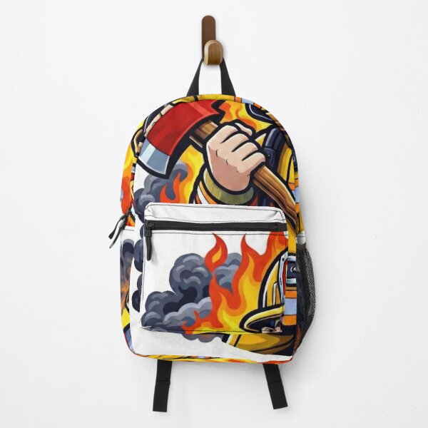 Item preview, Firefighter Mascot with Axe designed and sold by LightPrintsCo.