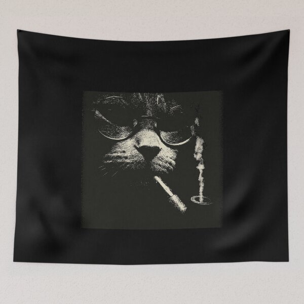 Item preview, Sophisticated Cat with Glasses and Pipe designed and sold by k3rstman1.