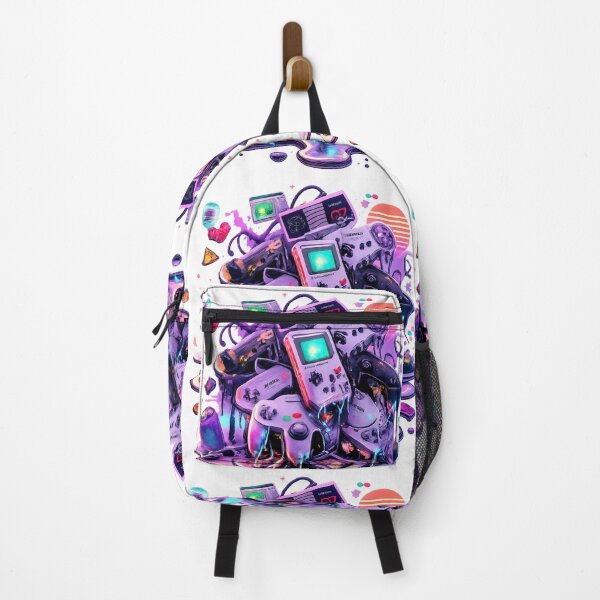 Item preview, Retro Gaming Vaporwave Liquid Chrome Art designed and sold by craftedd.
