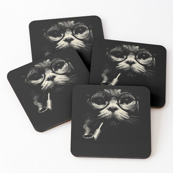 Item preview, Sophisticated Cat With Glasses And Pipe designed and sold by k3rstman1.