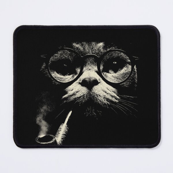 Item preview, Sophisticated Cat With Glasses And Pipe designed and sold by k3rstman1.