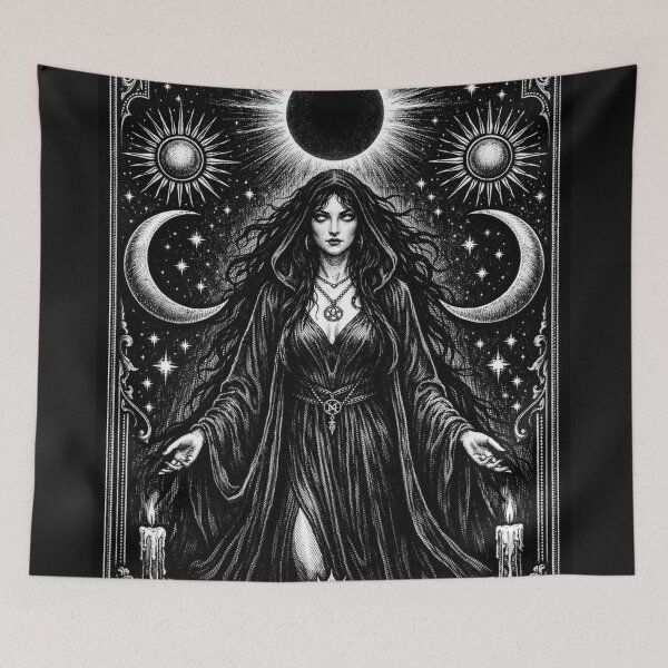 Item preview, Dark Eclipse Oracle – Gothic Occult Tarot Shirt designed and sold by wanado.