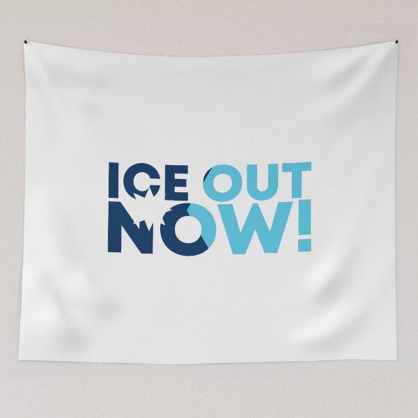 Item preview, ICE Out Now - Minnesota Flag | Anti ICE designed and sold by PixVib.
