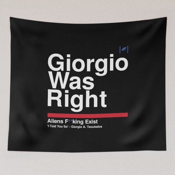 Item preview, Giorgio Was Right - White Text designed and sold by Dan Zetterström.