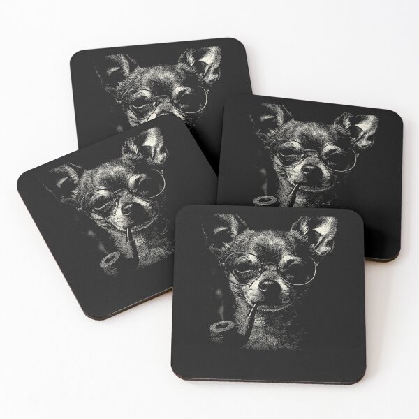Item preview, Sophisticated Chihuahua Dog with Pipe designed and sold by k3rstman1.