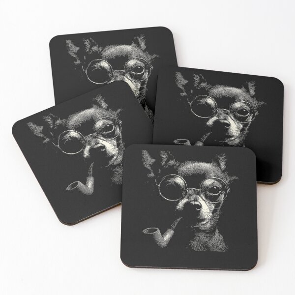 Item preview, Sophisticated Chihuahua Dog Pipe Glasses designed and sold by k3rstman1.