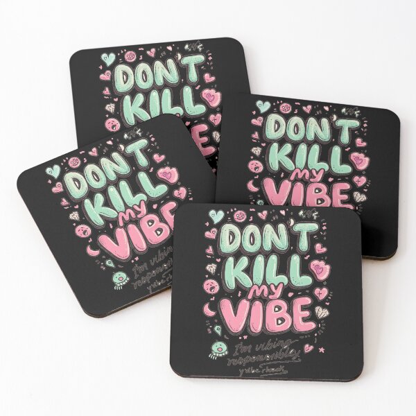 Item preview, Don’t Kill My Vibe Cute Aesthetic Typography  Kawaii Mood Funny Quote Design designed and sold by ConfuseLab Shop.
