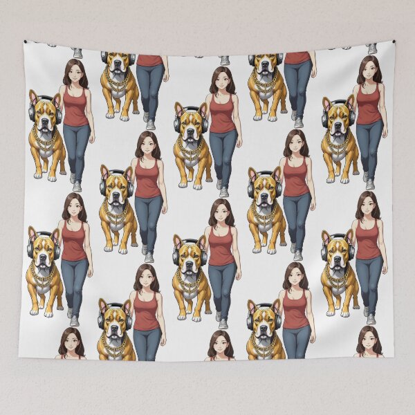 Item preview, Pitbull Love - walking my human II designed and sold by MoonLab Design.