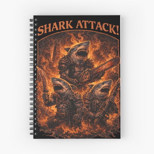 Item preview, Shark Attack – Infernal Ocean Warriors designed and sold by DogLord.