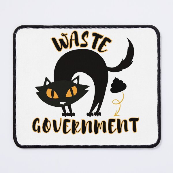 Item preview, Funny Black Cat Waste Government Sarcastic Political Illustration designed and sold by Lio-lio.