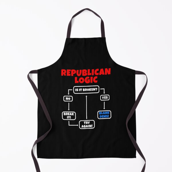 Item preview, Republican Logic Funny Political Flow Chart Satire designed and sold by EthosWear.
