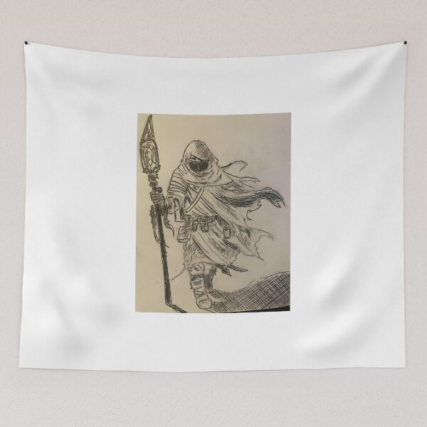 Item preview, Wandering Shadow Mage Ink Sketch designed and sold by AkivaArts.