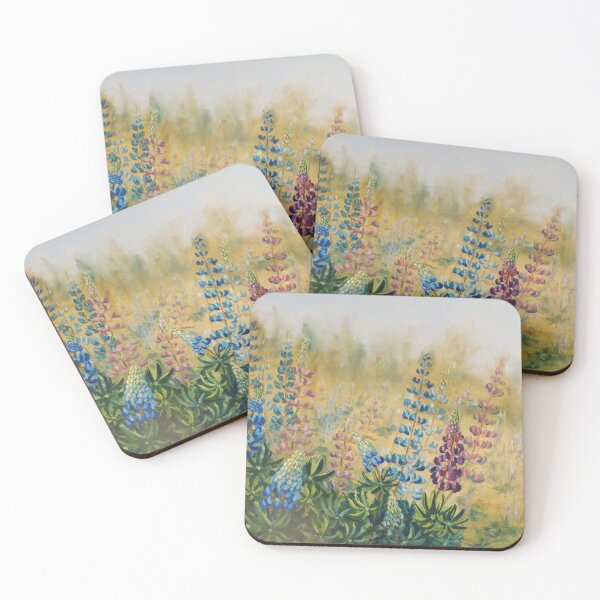 Item preview, Lupine Meadow Bliss - Impressionist Floral Landscape designed and sold by JurateArt-DK.