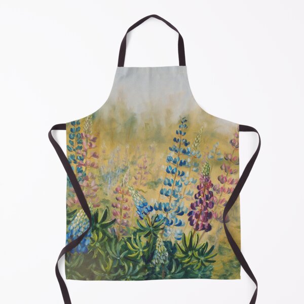 Item preview, Lupine Meadow Bliss - Impressionist Floral Landscape designed and sold by JurateArt-DK.