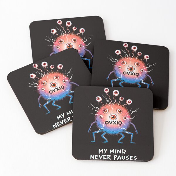 Item preview, My Mind Never Pauses - Funny Overthinking Eye Monster Art designed and sold by OVXIO.