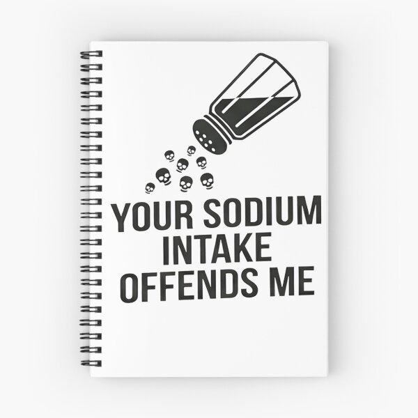 Item preview, Sodium Intake Offends Me - Salt Shaker & Skulls Graphic Medical  designed and sold by EquanimiTee.