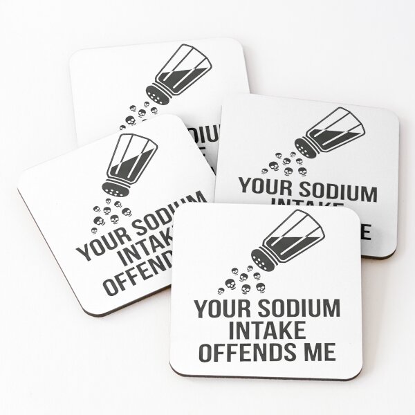 Item preview, Sodium Intake Offends Me - Salt Shaker & Skulls Graphic Medical  designed and sold by EquanimiTee.