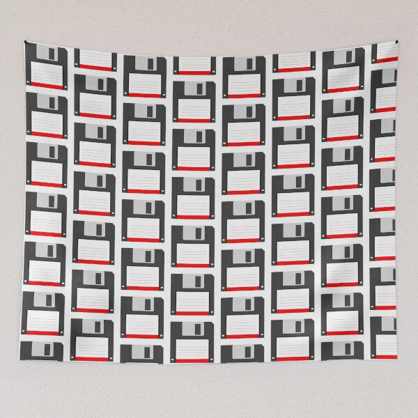 Item preview, Floppy Disk Black/Red designed and sold by WearWolfStudios.