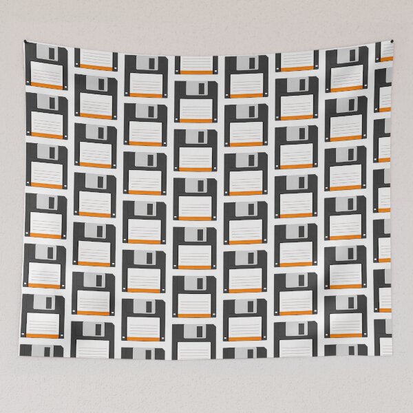 Item preview, Floppy Disk Black/Orange designed and sold by WearWolfStudios.