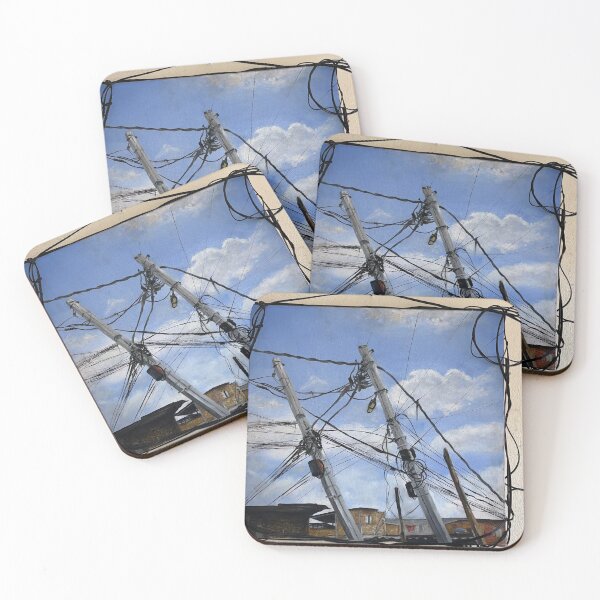 Item preview, Entre fios - urban power lines art designed and sold by Art Ptcho.