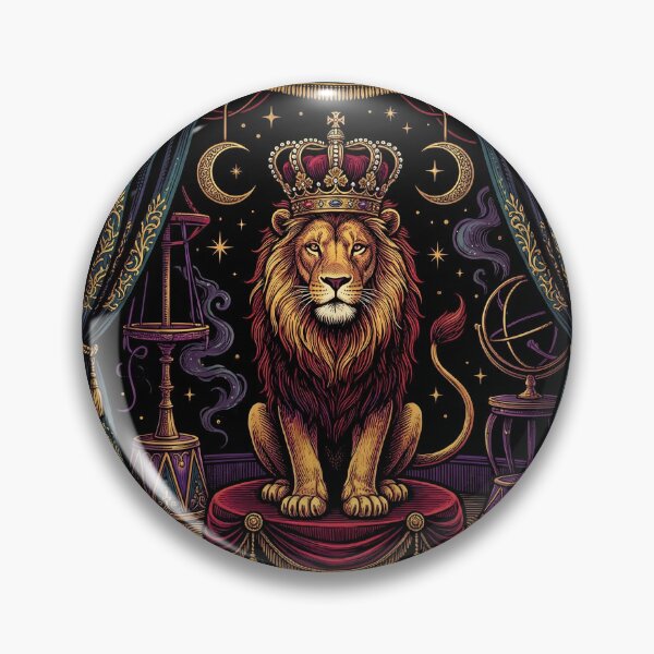 Item preview, Dark Vintage Circus Lion King - Victorian Gothic Art Print designed and sold by KuroAtelier.