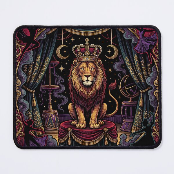Item preview, Dark Vintage Circus Lion King - Victorian Gothic Art Print designed and sold by KuroAtelier.