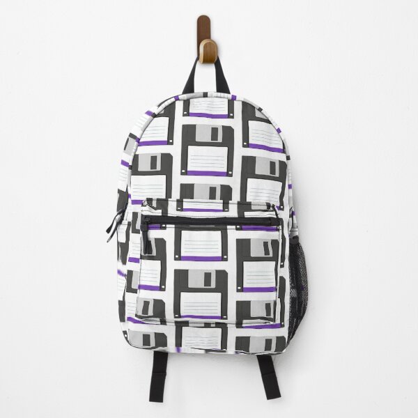 Item preview, Floppy Disk Black/Purple designed and sold by WearWolfStudios.