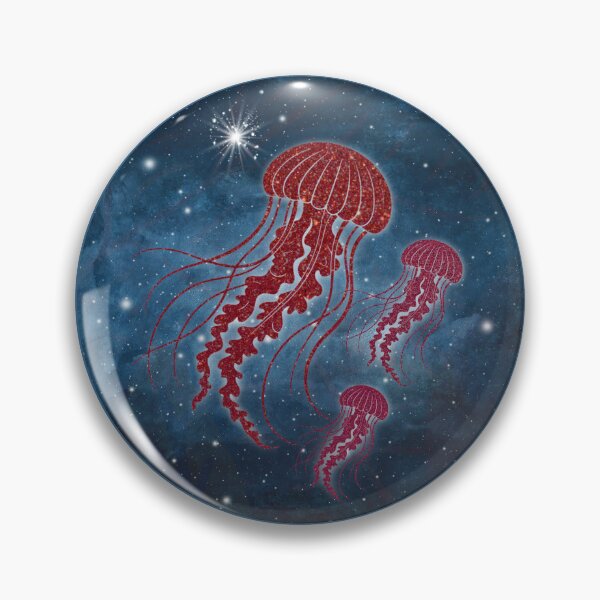 Item preview, Jellyfish Family Cosmic Sea illustration design  designed and sold by 3DDesignSpot.