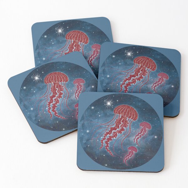 Item preview, Jellyfish Family Cosmic Sea illustration design  designed and sold by 3DDesignSpot.